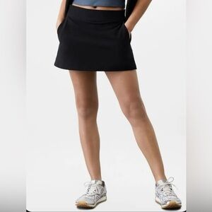Athleta Black Skater Mini Skort